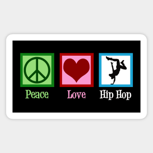 Peace Love Hip Hop Sticker